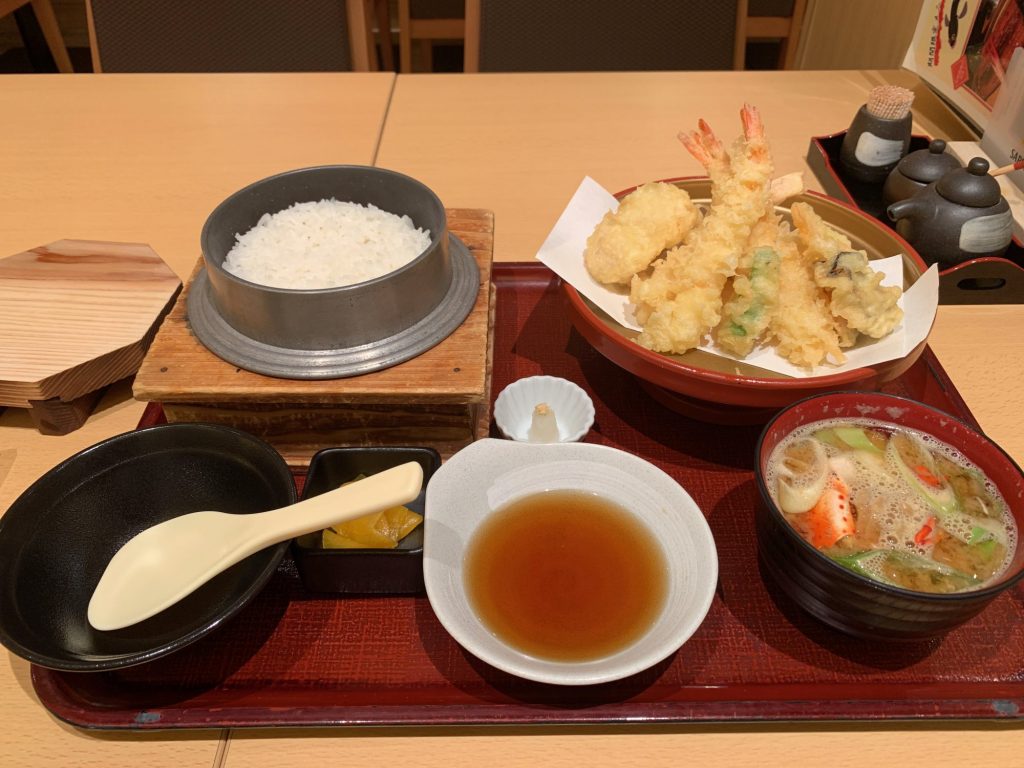 ふく亭の天ぷら定食