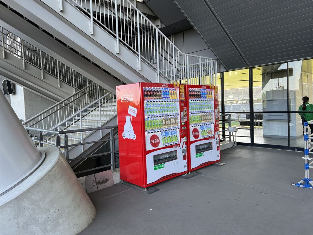味の素スタジアムの自動販売機