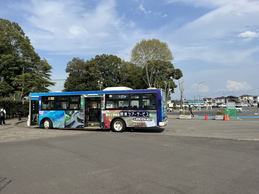栃木県総合運動公園のシャトルバス乗降場
