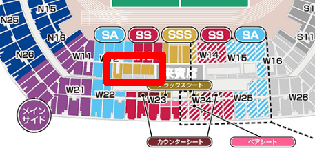 日産スタジアム メインSSS 18列目以降