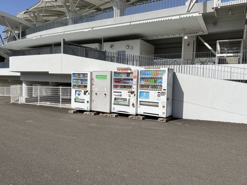 トランスコスモススタジアム長崎の自動販売機