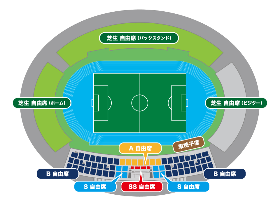 ロートフィールド奈良の座席図