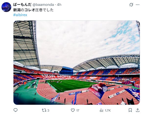 アルビレックス新潟のコレオグラフィー