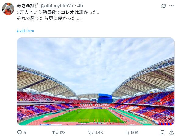アルビレックス新潟のコレオグラフィー