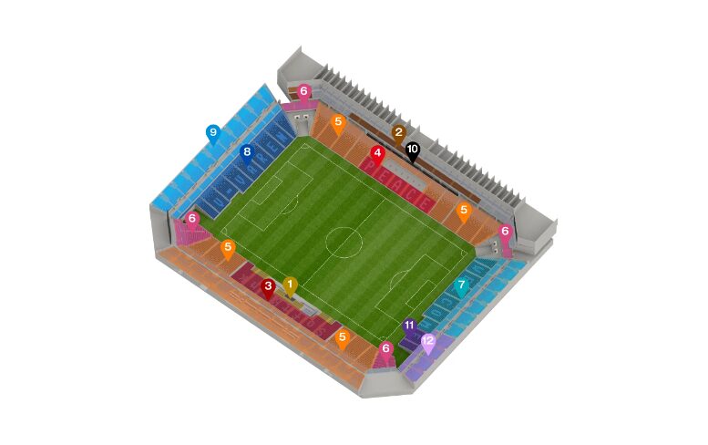 PEACE STADIUMの座席図