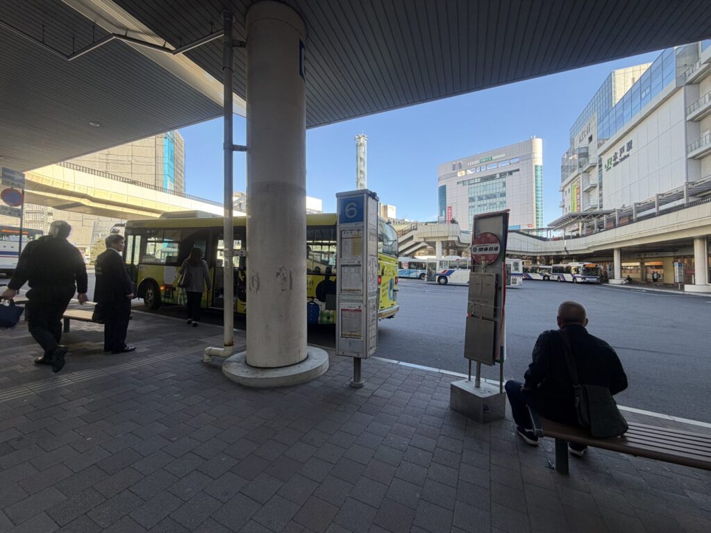 水戸駅北口6番バスのりば