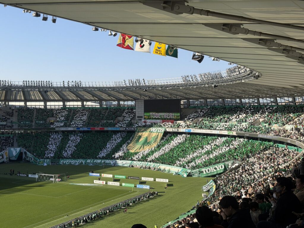 東京ヴェルディのコレオグラフィー（2025年11月30日）